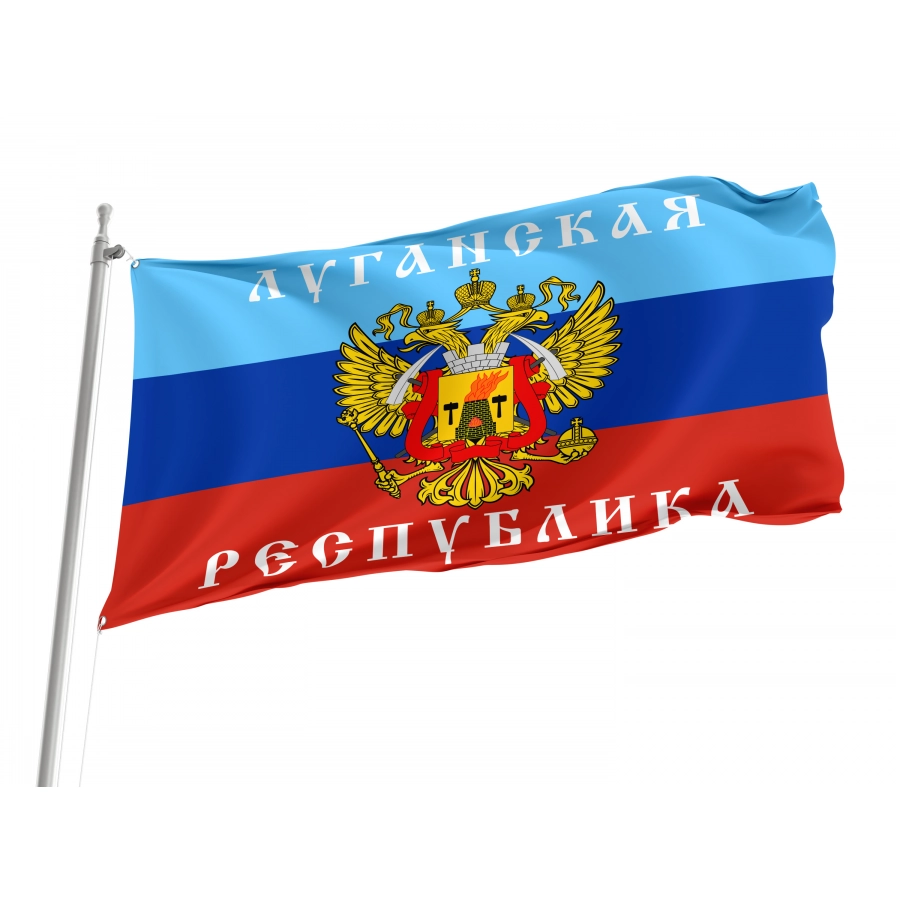 Flag Of Luhansk Republic, Unique Design Print, Flags For Indoor & Outdoor Use - High Quality Russia for Indoor and Outdoor Use