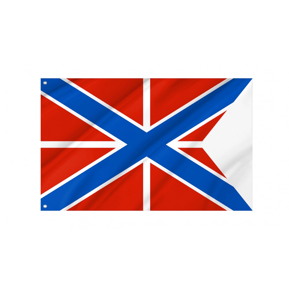 Naval Jack of Russia Forked Flag for Indoor & Outdoor Use