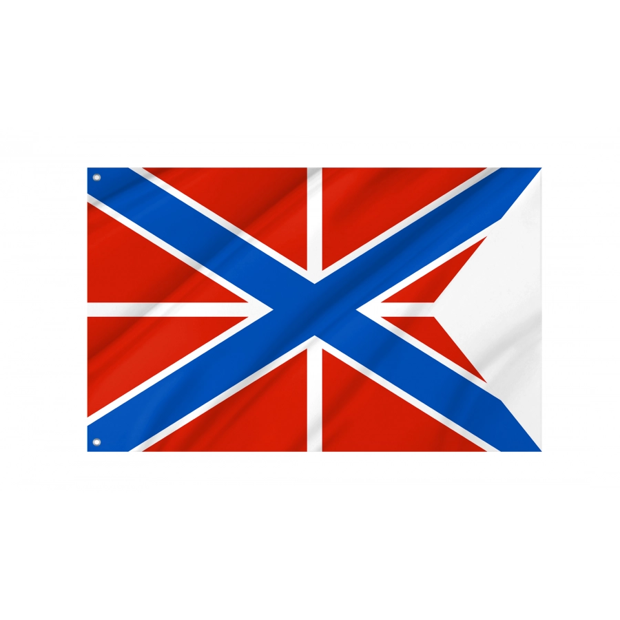 Flag Of Naval Jack Of Russia Forked, Patriotic Flags, Unique Design Print, Flags For Indoor & Outdoor Use - High Quality Russia for Indoor and Outdoor Use
