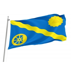 Purpe Rural Settlement Flag for Indoor & Outdoor Use