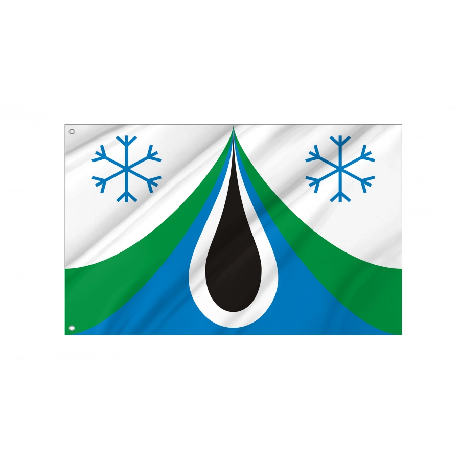 Flag Of Severny Rayon, Patriotic Flags, Unique Design Print, Flags For Indoor & Outdoor Use - High Quality Russia for Indoor and Outdoor Use