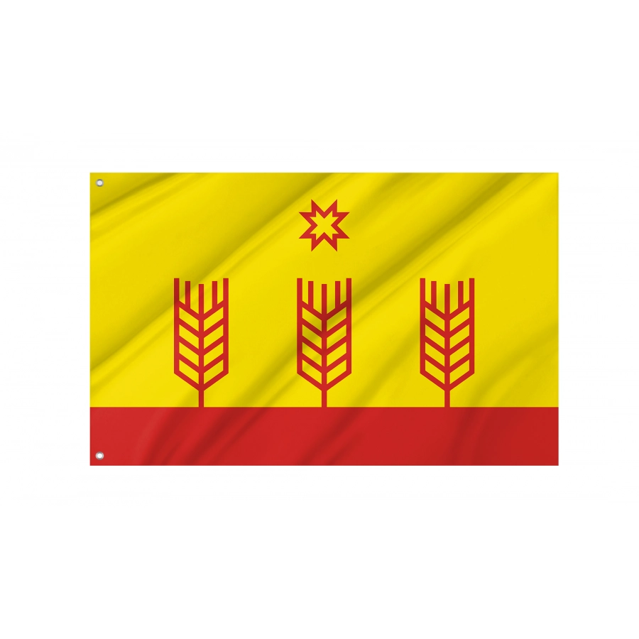 Flag Of Tegeshevskoe Rural Settlement, Patriotic Flags, Unique Design Print, Flags For Indoor & Outdoor Use - High Quality Russia for Indoor and Outdoor Use