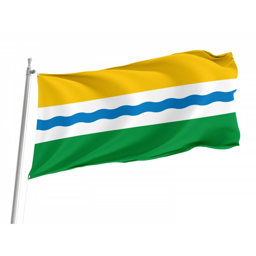 Flag Of Tevrizsky Rayon, Patriotic Flags, Unique Design Print, Flags For Indoor & Outdoor Use - High Quality Russia for Indoor and Outdoor Use