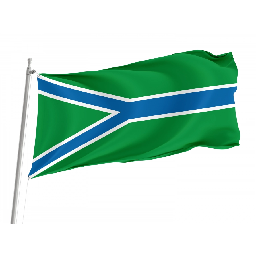 Flag Of Ust-Tarksky Rayon, Patriotic Flags, Unique Design Print, Flags For Indoor & Outdoor Use - High Quality Russia for Indoor and Outdoor Use