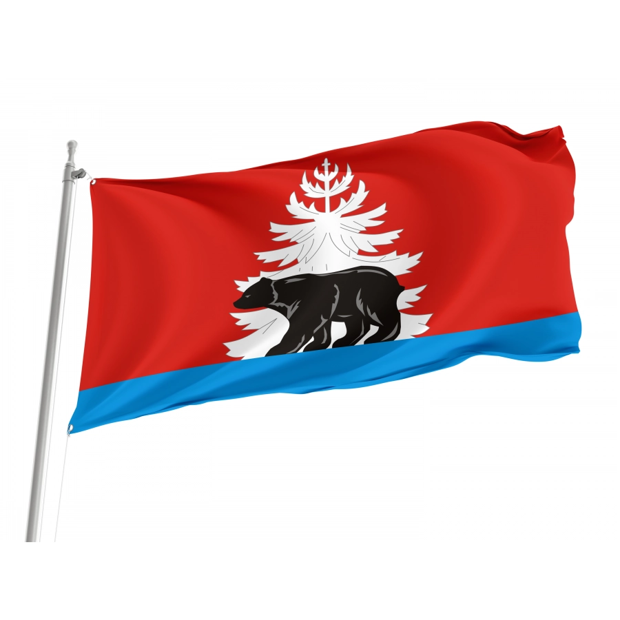 Flag Of Ziminsky Region, Patriotic Flags, Unique Design Print, Flags For Indoor & Outdoor Use - High Quality Russia for Indoor and Outdoor Use