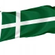 Barra Island Scotland Flag for Indoor & Outdoor Use - Imagine 1