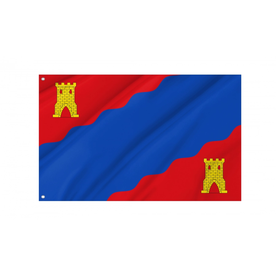 Flag Of Alhama De Aragón, Zaragoza, Patriotic Flags, Unique Design Print, Flags For Indoor & Outdoor Use - High Quality Aragon for Indoor and Outdoor Use