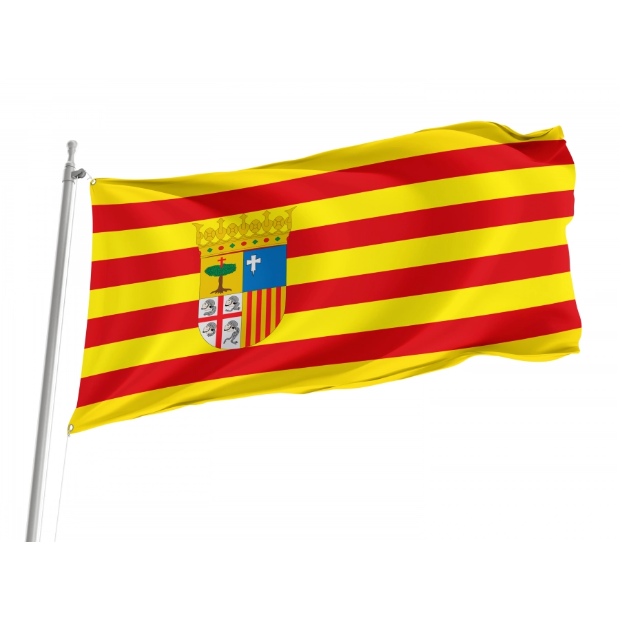 Flag Of Aragon, Patriotic Flags, Unique Design Print, Flags For Indoor & Outdoor Use - High Quality Aragon for Indoor and Outdoor Use