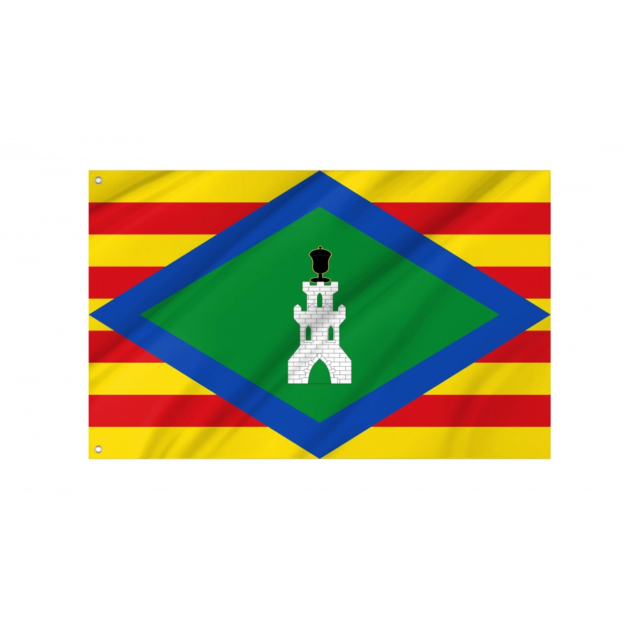 Flag Of Castejón De Alarba, Zaragoza, Patriotic Flags, Unique Design Print, Flags For Indoor & Outdoor Use - High Quality Aragon for Indoor and Outdoor Use
