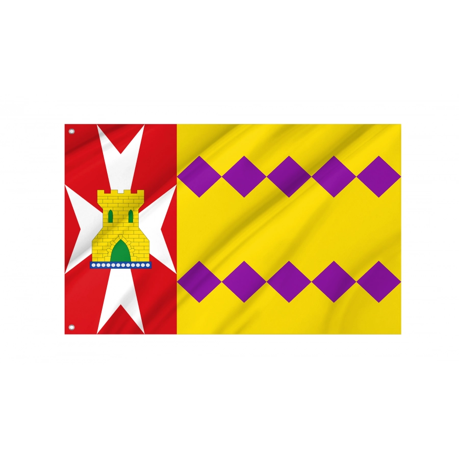Flag Of Fuendejalón, Zaragoza, Patriotic Flags, Unique Design Print, Flags For Indoor & Outdoor Use - High Quality Aragon for Indoor and Outdoor Use
