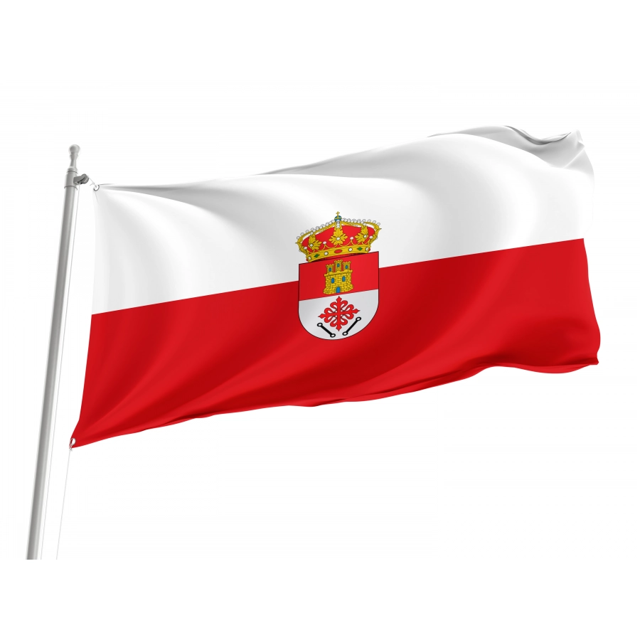 Flag Of Abenójar, Ciudad Real, Patriotic Flags, Unique Design Print, Flags For Indoor & Outdoor Use - High Quality Castile La Mancha for Indoor and Outdoor Use