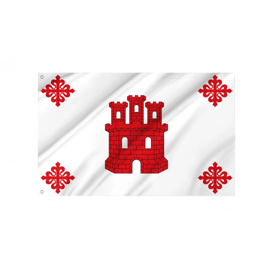 Flag Of Aldea Del Rey, Ciudad Real, Patriotic Flags, Unique Design Print, Flags For Indoor & Outdoor Use - High Quality Castile La Mancha for Indoor and Outdoor Use