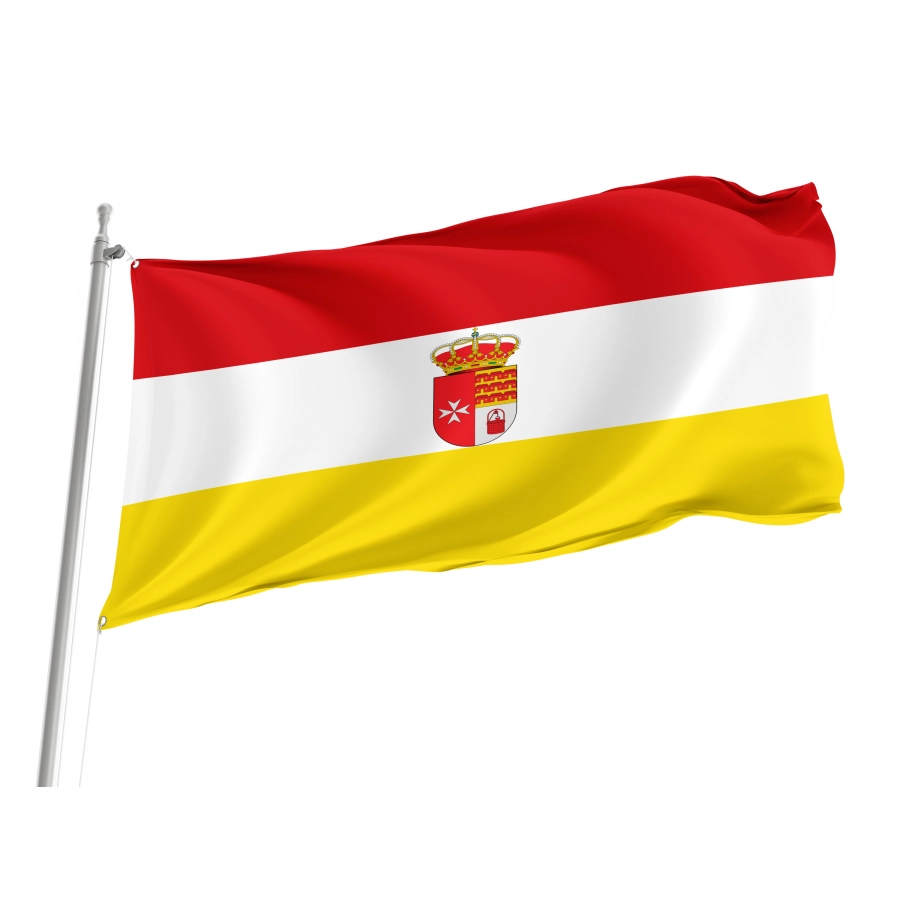 Flag Of Villar Del Pozo, Ciudad Real, Spain, Patriotic Flags, Unique Design Print, Flags For Indoor & Outdoor Use - High Quality Castile La Mancha for Indoor and Outdoor Use