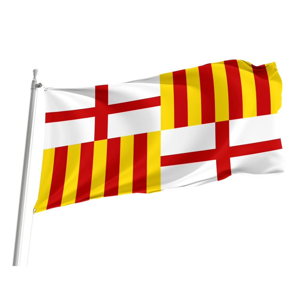 Barcelona City Flag for Indoor & Outdoor Use Barcelona City Flag for Indoor & Outdoor Use