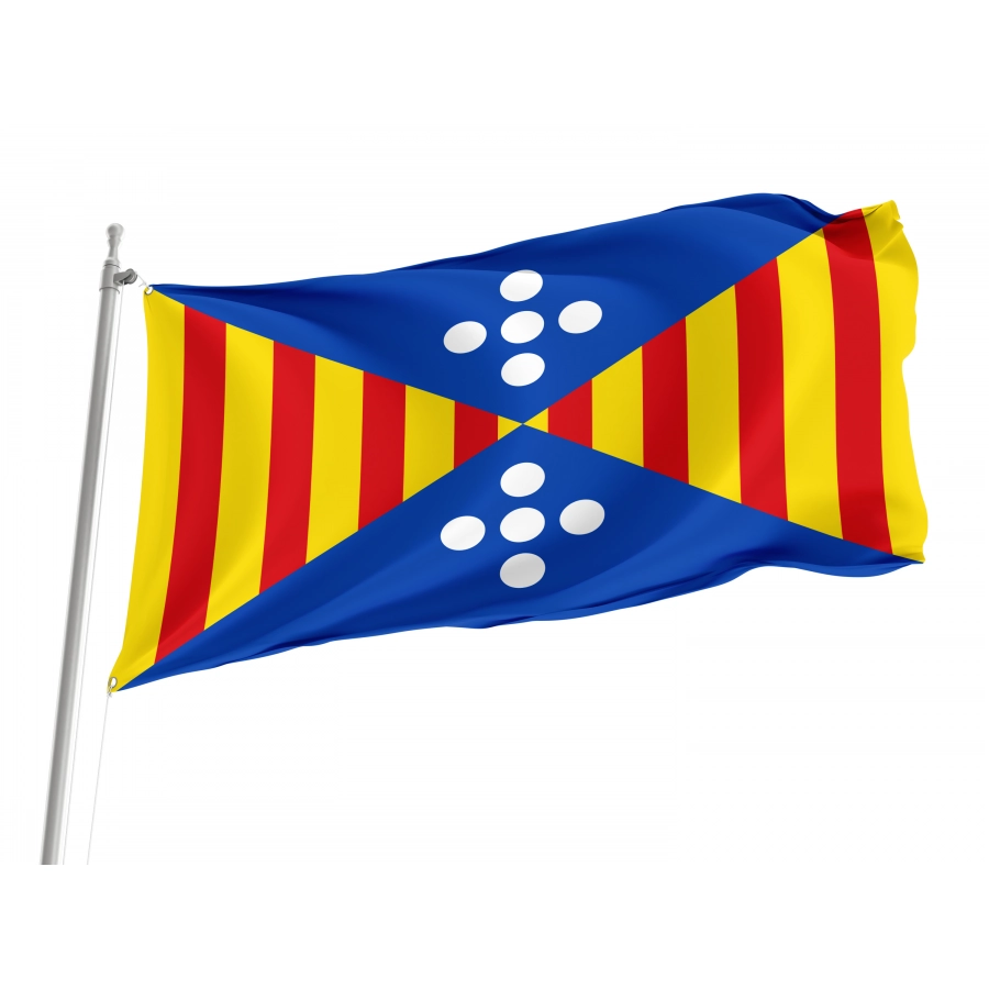 Flag Of Vilagrassa, Lleida Province, Patriotic Flags, Unique Design Print, Flags For Indoor & Outdoor Use - High Quality Catalonia for Indoor and Outdoor Use