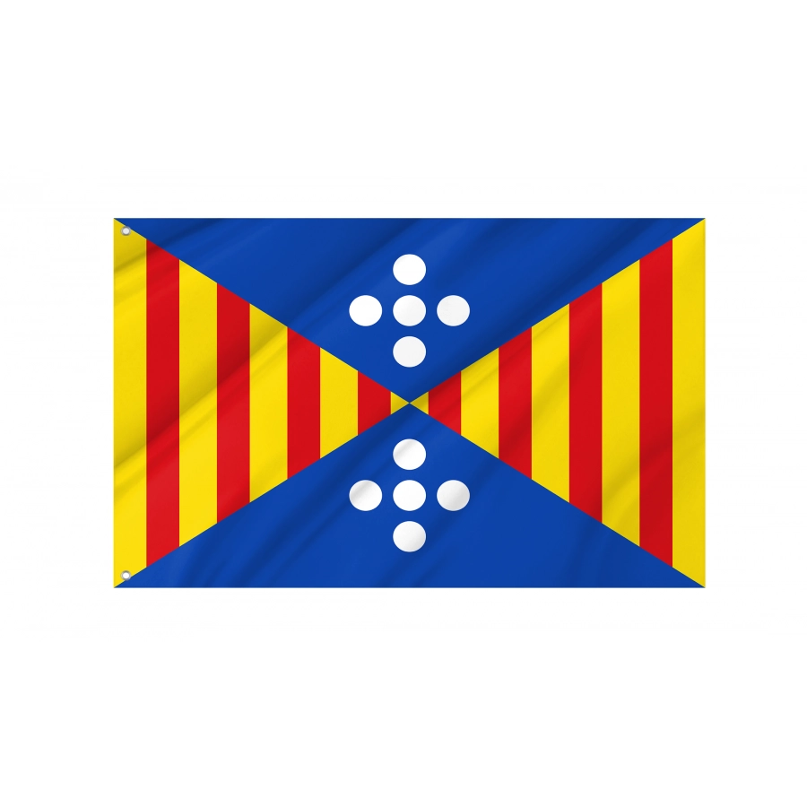 Flag Of Vilagrassa, Lleida Province, Patriotic Flags, Unique Design Print, Flags For Indoor & Outdoor Use - High Quality Catalonia for Indoor and Outdoor Use