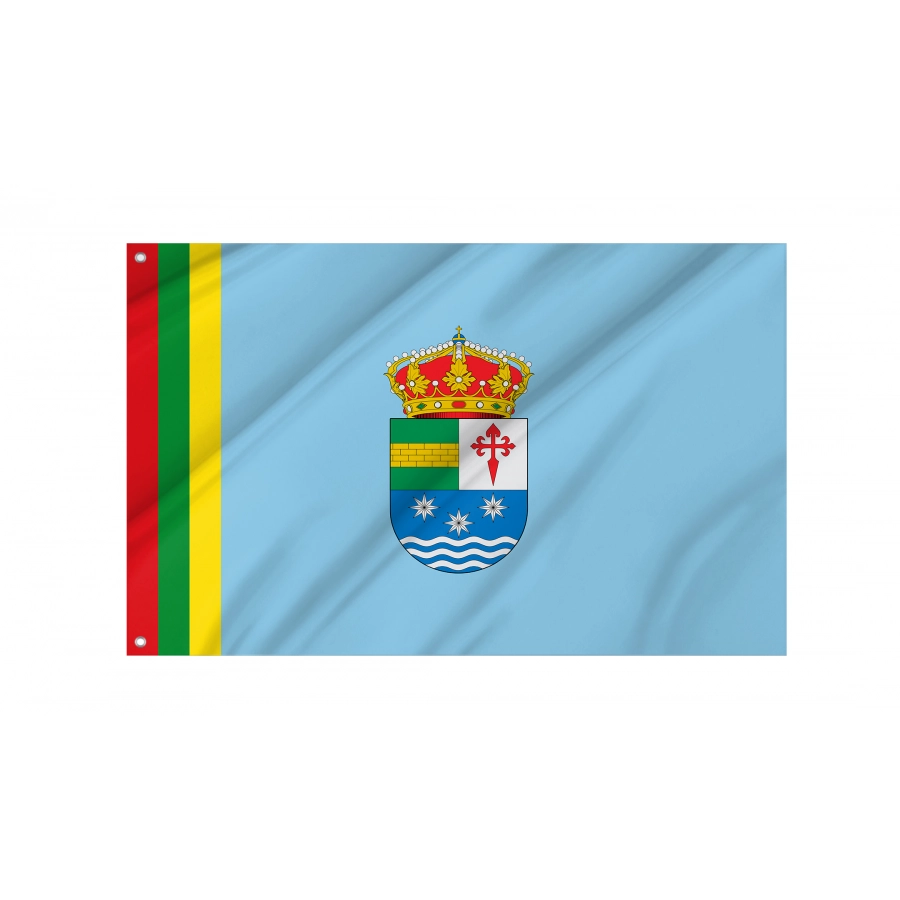 Flag Of Puebla De La Calzada, Badajoz, Patriotic Flags, Unique Design Print, Flags For Indoor & Outdoor Use - High Quality Extremadura for Indoor and Outdoor Use