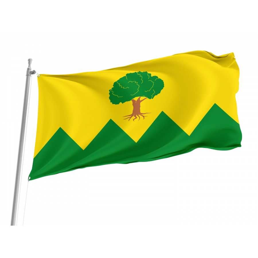 Flag Of Municipality Of Folgoso Do Courel Galicia, Patriotic Flags, Unique Design Print, Flags For Indoor & Outdoor Use - High Quality Galicia for Indoor and Outdoor Use