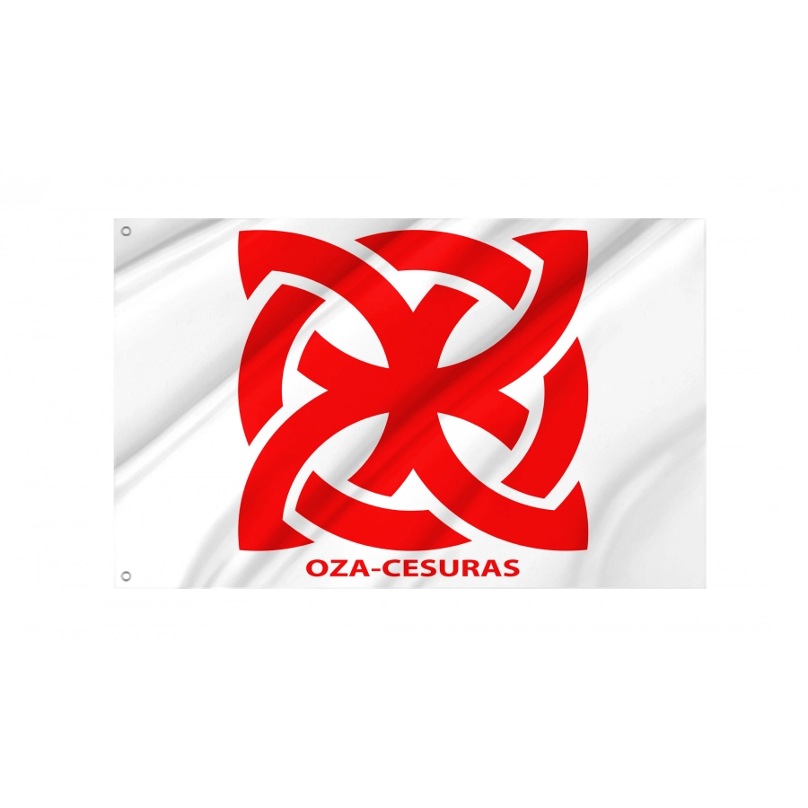 Flag Of Oza-Cesuras A Coruña, Galiza, Patriotic Flags, Unique Design Print, Flags For Indoor & Outdoor Use - High Quality Galicia for Indoor and Outdoor Use