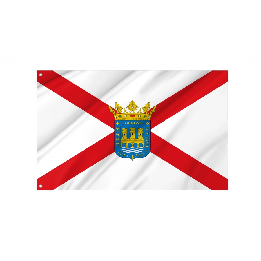 Flag Of Logroño, Patriotic Flags, Unique Design Print, Flags For Indoor & Outdoor Use - High Quality La Rioja for Indoor and Outdoor Use