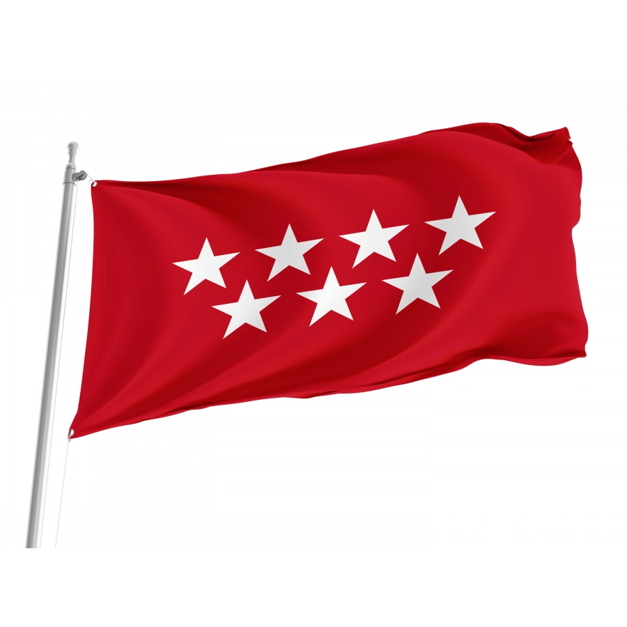Flag Of Madrid, Patriotic Flags, Unique Design Print, Flags For Indoor & Outdoor Use - High Quality Madrid for Indoor and Outdoor Use