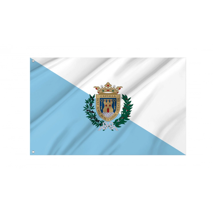 Flag Of Castalla, Patriotic Flags, Unique Design Print, Flags For Indoor & Outdoor Use - High Quality Valencia for Indoor and Outdoor Use