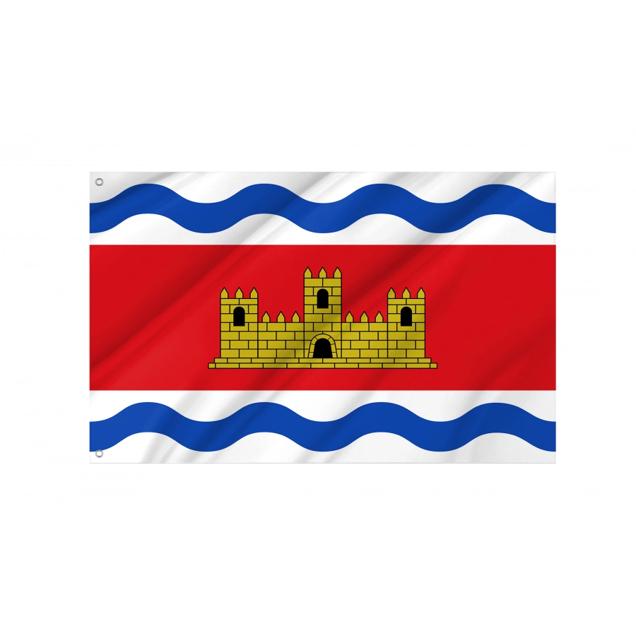 Flag Of Cofrentes, Patriotic Flags, Unique Design Print, Flags For Indoor & Outdoor Use - High Quality Valencia for Indoor and Outdoor Use