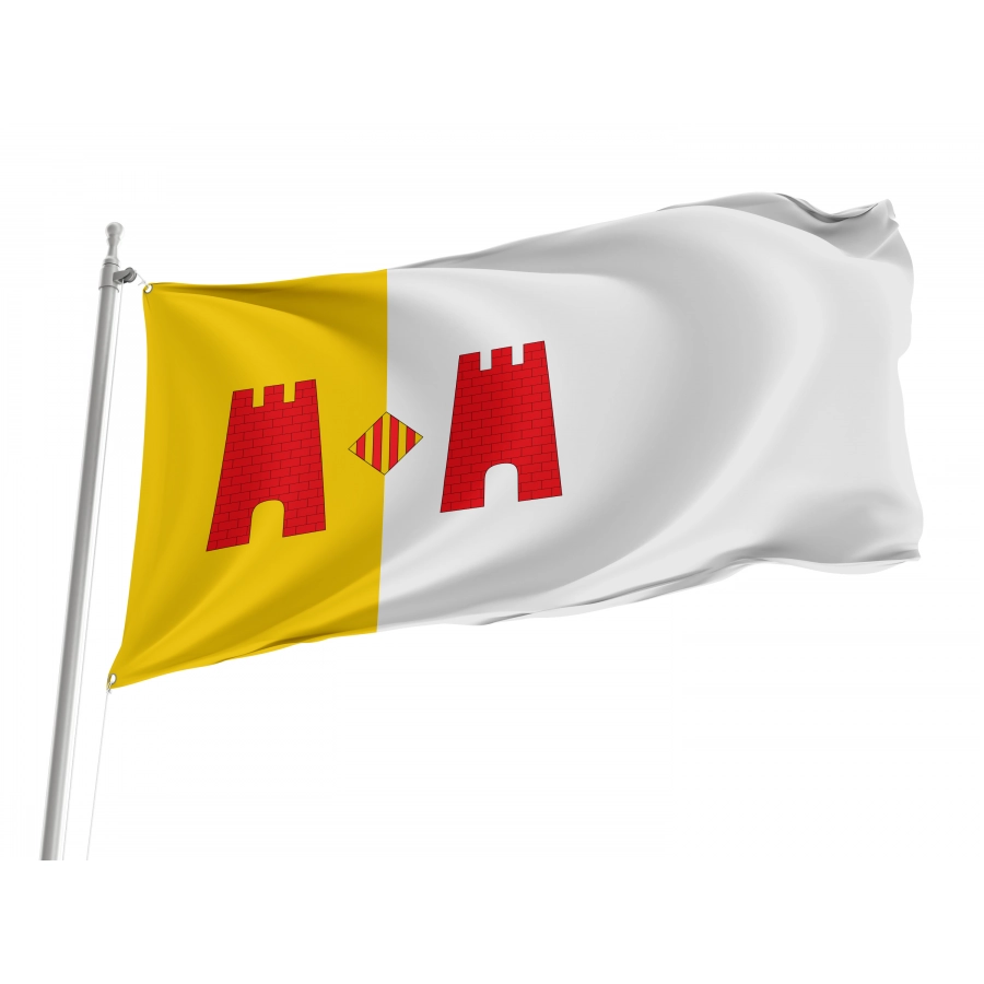 Flag Of Ibi, Patriotic Flags, Unique Design Print, Flags For Indoor & Outdoor Use - High Quality Valencia for Indoor and Outdoor Use