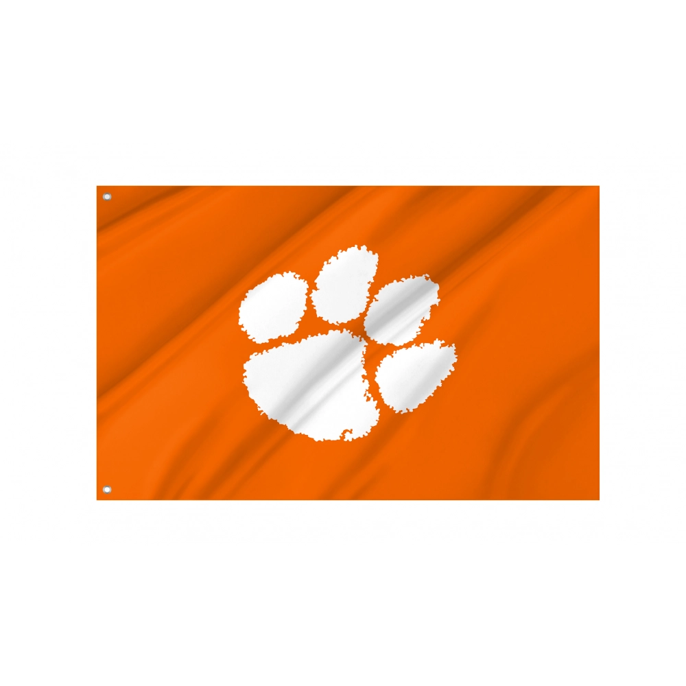 Clemson Tigers Flag for Indoor & Outdoor Use Clemson Tigers Flag for Indoor & Outdoor Use