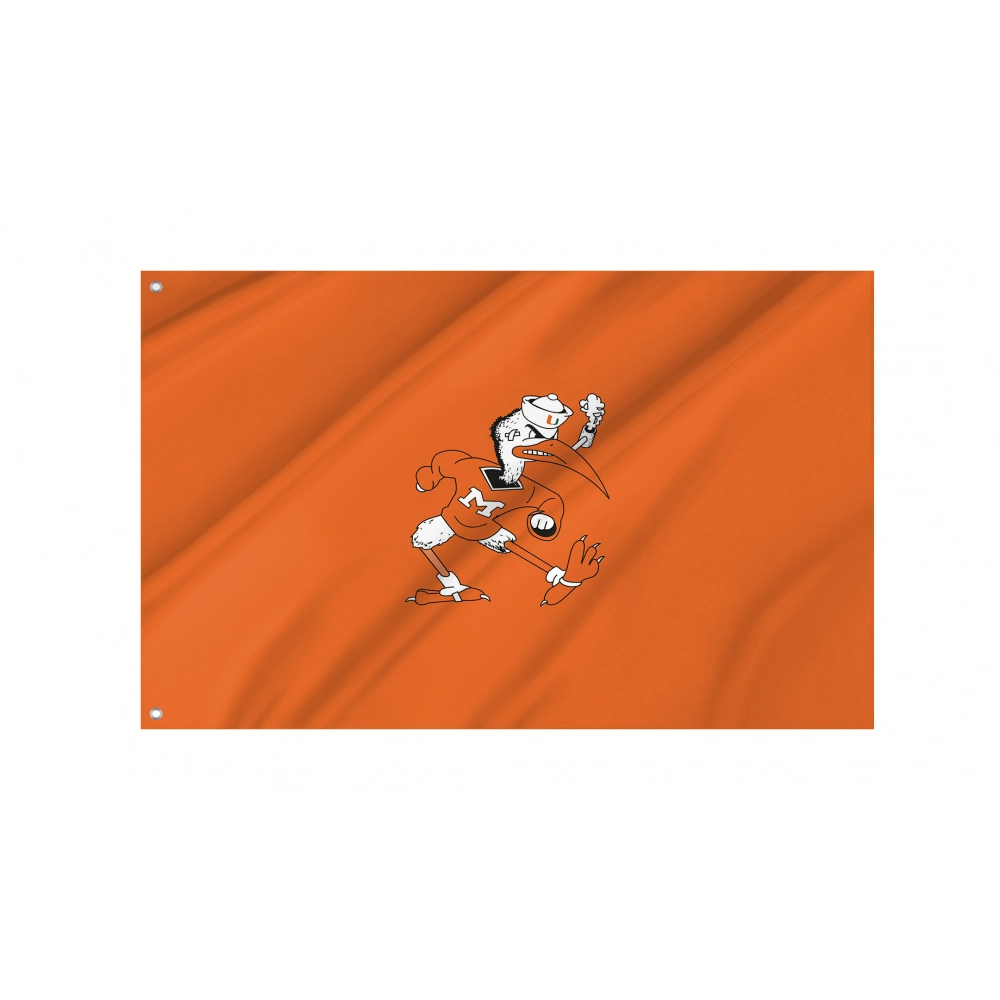 Miami Hurricanes Flag for Indoor & Outdoor Use Miami Hurricanes Flag for Indoor & Outdoor Use