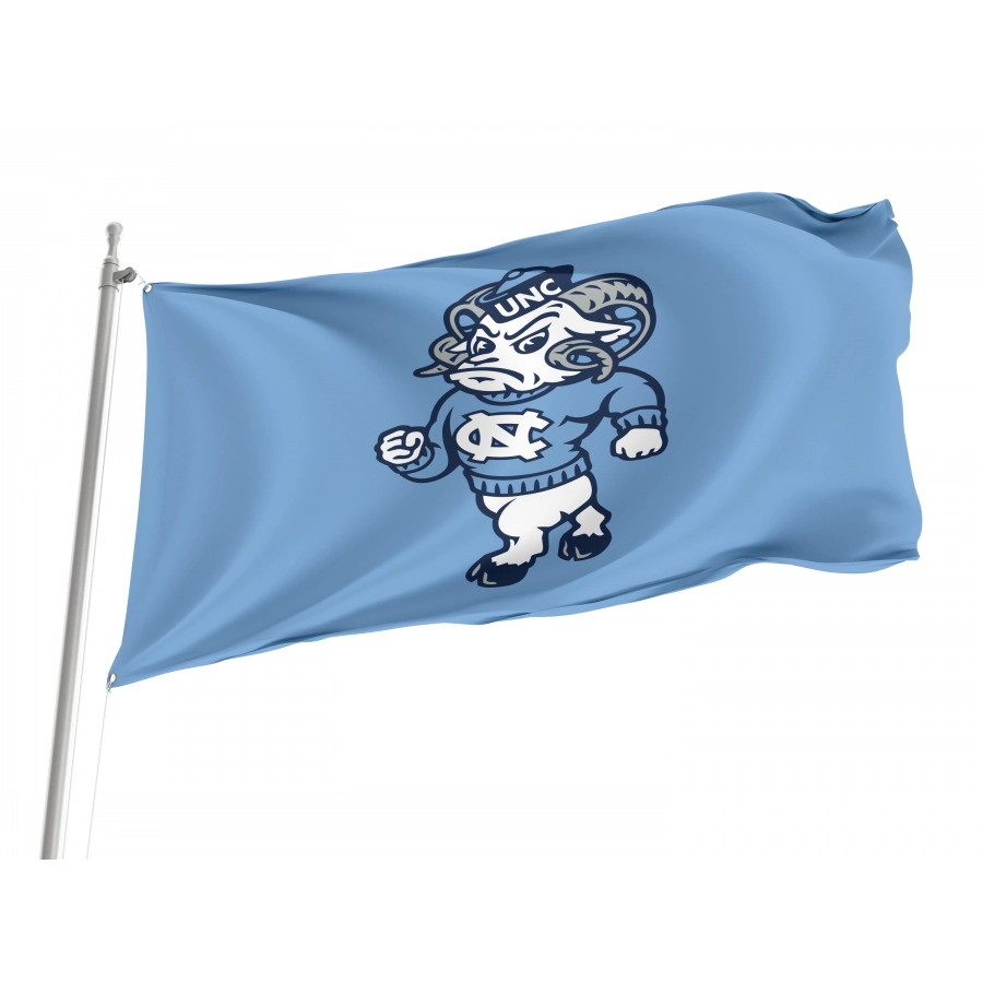 Flag of North Carolina Tar Heels, Unique Design Print, Flags for Indoor & Outdoor Use
