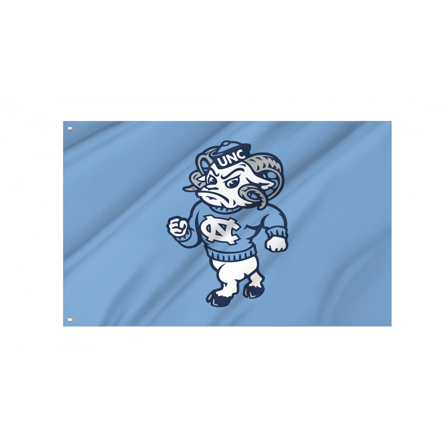 Flag of North Carolina Tar Heels, Unique Design Print, Flags for Indoor & Outdoor Use