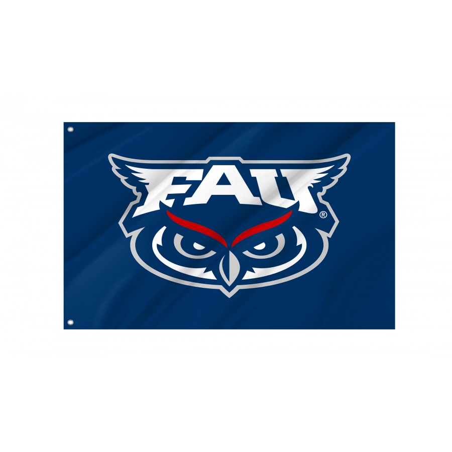 Flag of Florida Atlantic Owls, Unique Design Print, Flags for Indoor & Outdoor Use