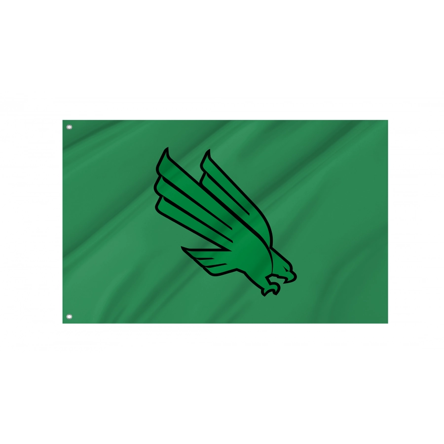 Flag of North Texas Mean Green, Unique Design Print, Flags for Indoor & Outdoor Use