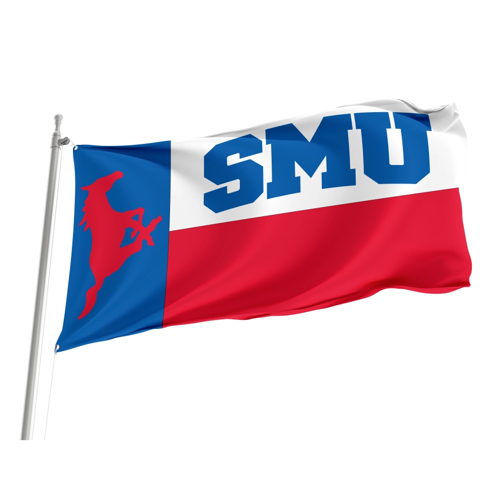 SMU Mustangs Flag for Indoor & Outdoor Use