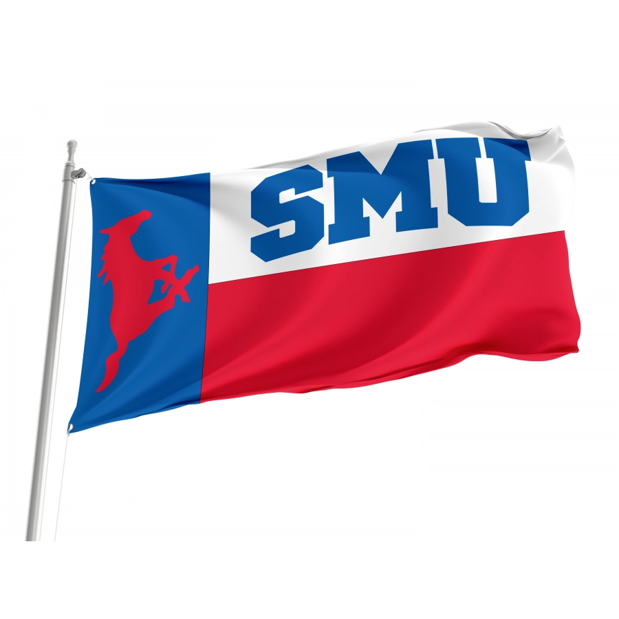 Flag of SMU Mustangs, Unique Design Print, Flags for Indoor & Outdoor Use