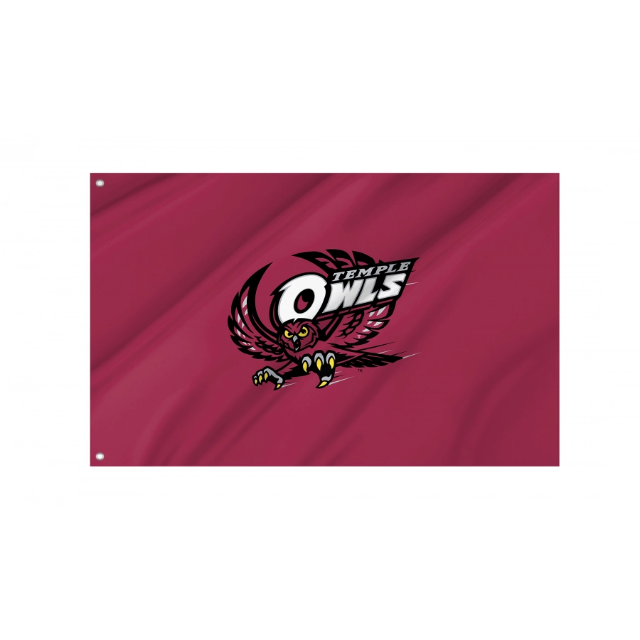 Flag of Temple Owls, Unique Design Print, Flags for Indoor & Outdoor Use