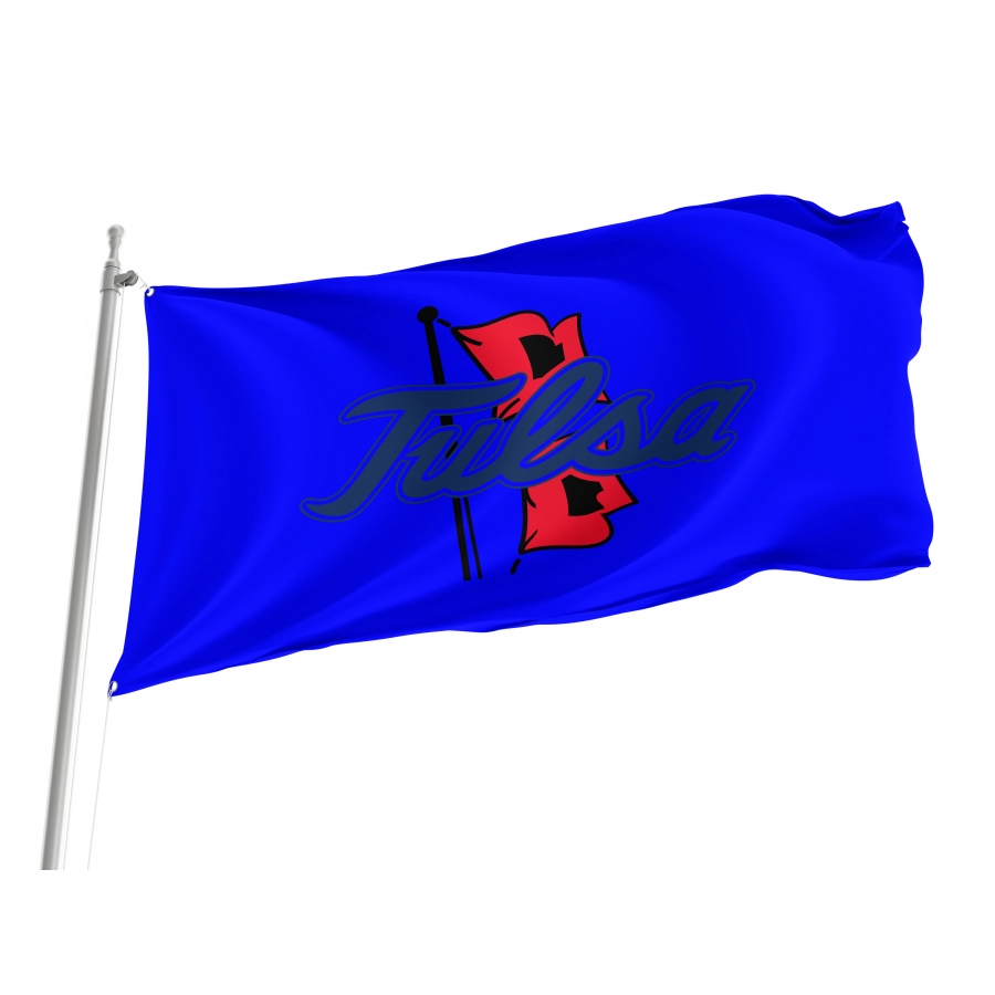 Flag of Tulsa Golden Hurricane, Unique Design Print, Flags for Indoor & Outdoor Use