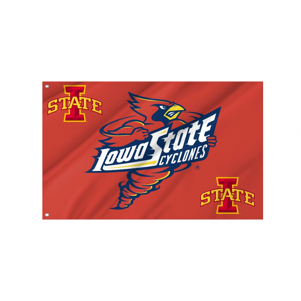 Iowa State Cyclones Flag for Indoor & Outdoor Use Iowa State Cyclones Flag for Indoor & Outdoor Use