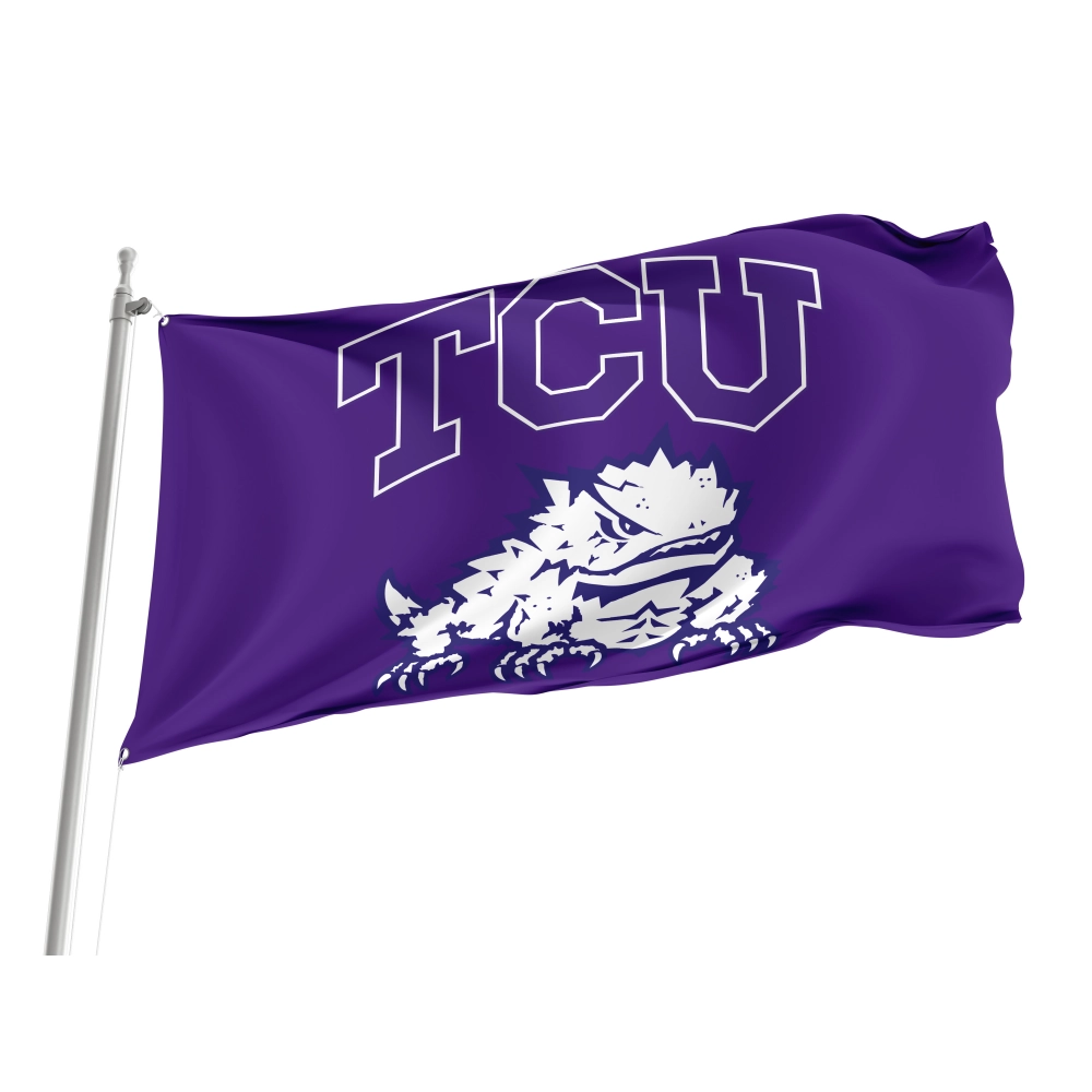 TCU Horned Frogs Flag for Indoor & Outdoor Use