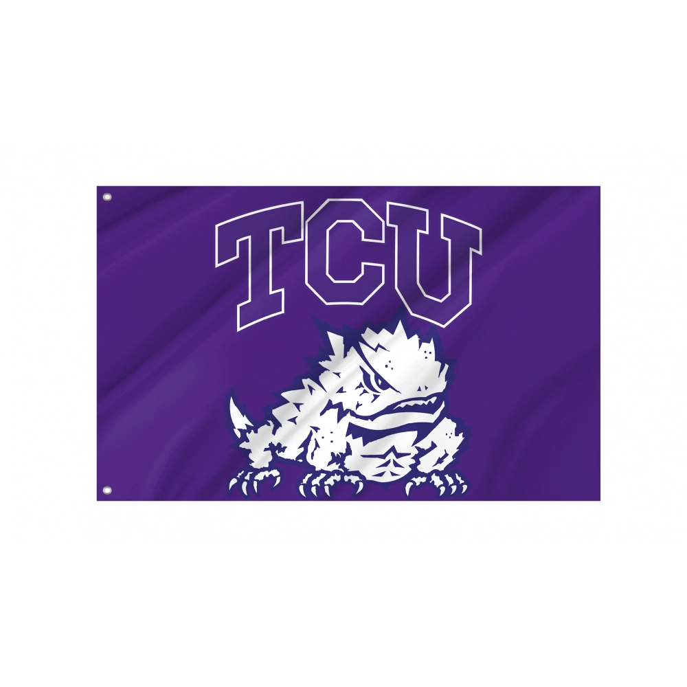 TCU Horned Frogs Flag for Indoor & Outdoor Use