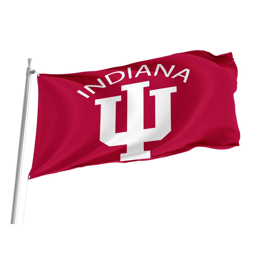 Indiana Hoosiers Flag for Indoor & Outdoor Use Indiana Hoosiers Flag for Indoor & Outdoor Use