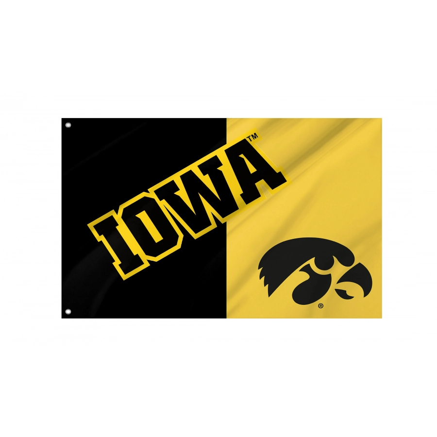 Flag of Iowa Hawkeyes, Unique Design Print, Flags for Indoor & Outdoor Use