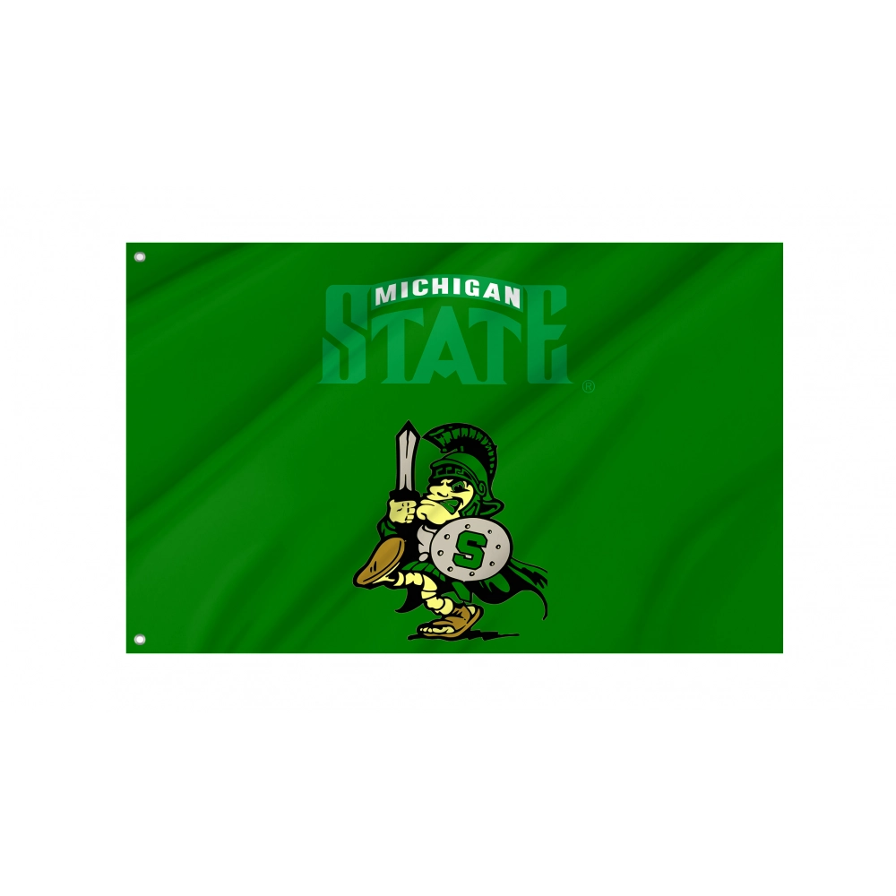 Michigan State Spartans Flag for Indoor & Outdoor Use Michigan State Spartans Flag for Indoor & Outdoor Use