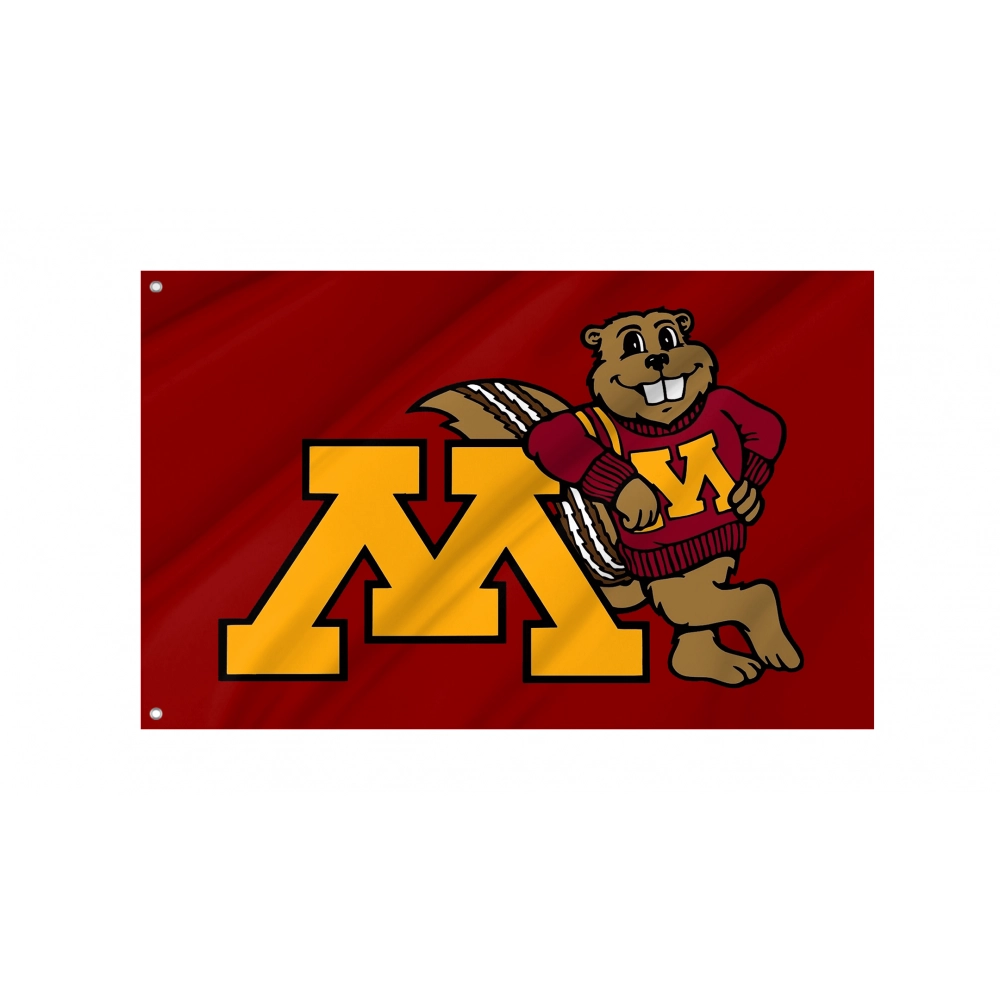 Minnesota Golden Gophers Flag for Indoor & Outdoor Use Minnesota Golden Gophers Flag for Indoor & Outdoor Use