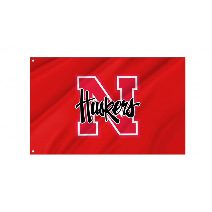 Flag of Nebraska Cornhuskers, Unique Design Print, Flags for Indoor & Outdoor Use