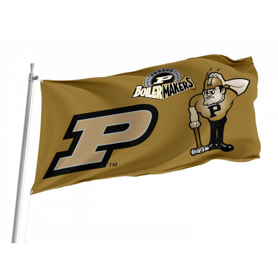 Flag of Purdue Boilermakers, Unique Design Print, Flags for Indoor & Outdoor Use