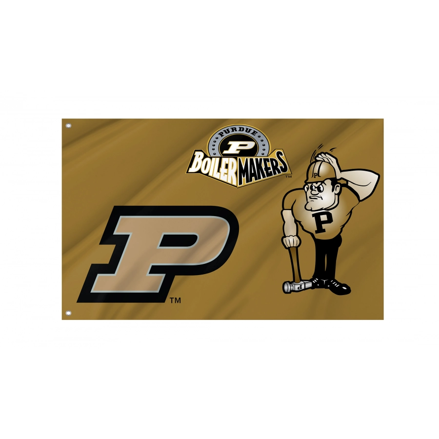 Flag of Purdue Boilermakers, Unique Design Print, Flags for Indoor & Outdoor Use