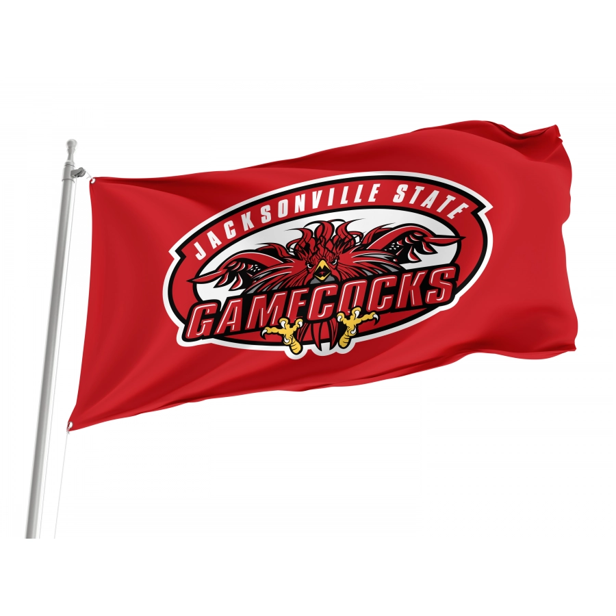 Flag of Jacksonville State Gamecocks, Unique Design Print, Flags for Indoor & Outdoor Use