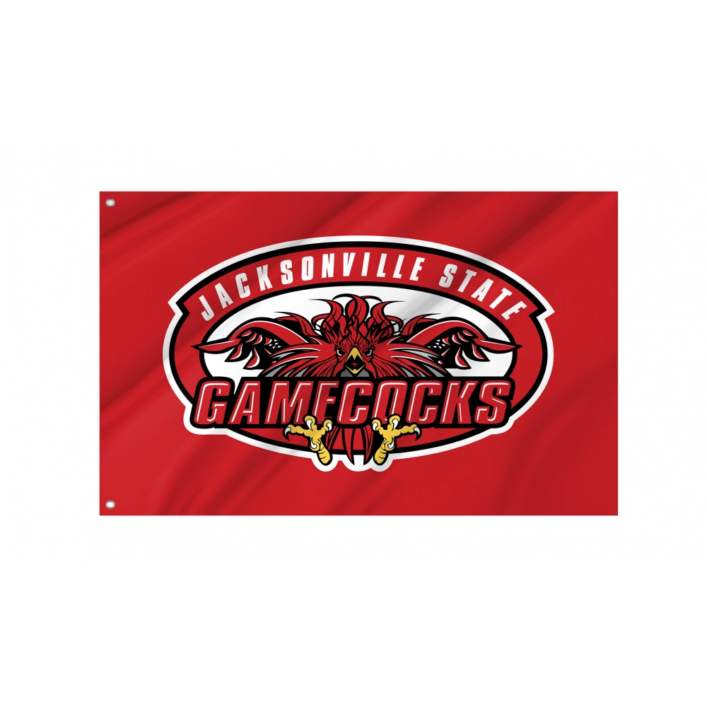 Jacksonville State Gamecocks Flag for Indoor & Outdoor Use Jacksonville State Gamecocks Flag for Indoor & Outdoor Use